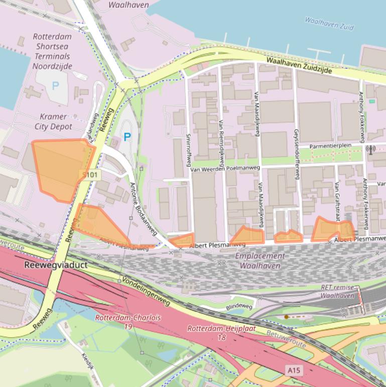 Kaart van postcodegebied 3088GC.