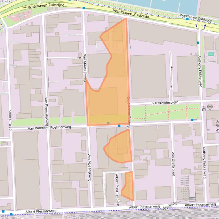 Kaart van postcodegebied 3088GJ.