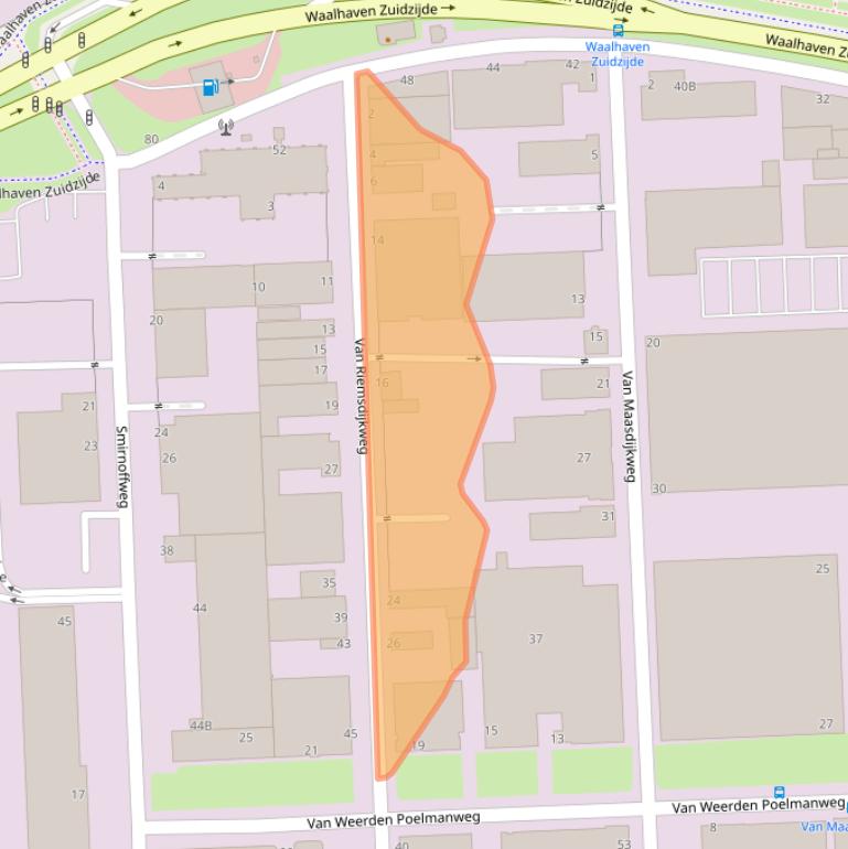 Kaart van postcodegebied 3088HC.