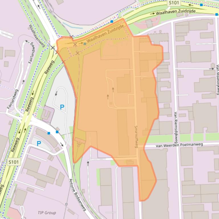 Kaart van postcodegebied 3088HE.