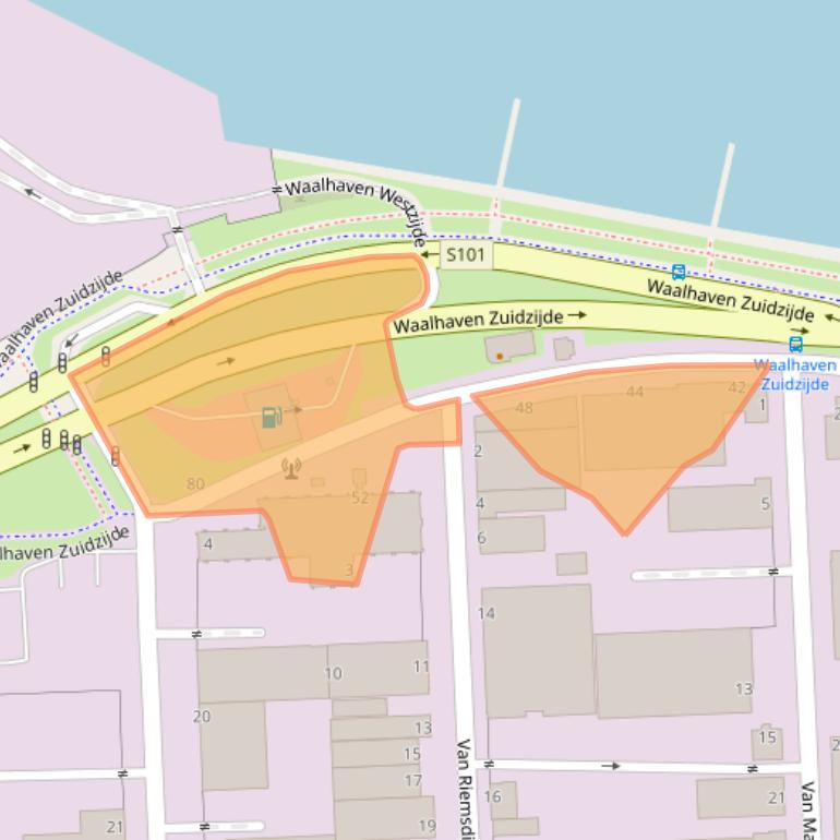 Kaart van postcodegebied 3088HJ.