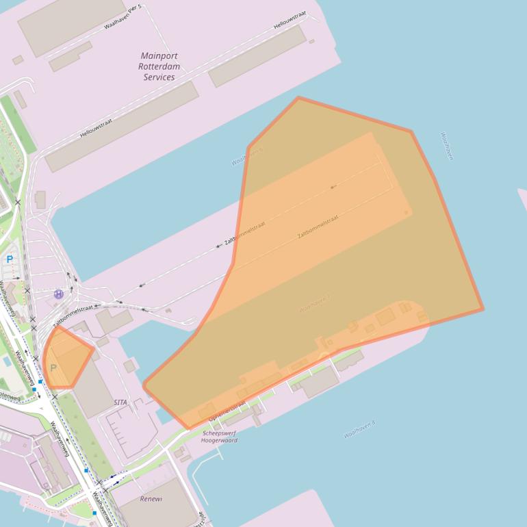 Kaart van postcodegebied 3089JE.