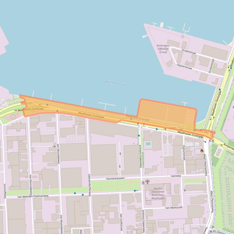 Kaart van postcodegebied 3089JH.