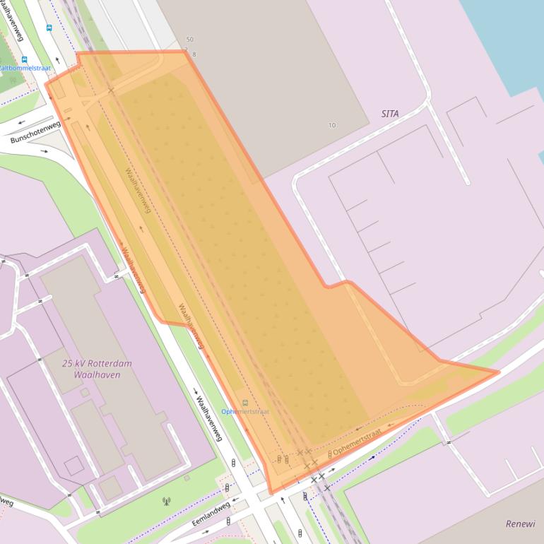 Kaart van postcodegebied 3089JJ.