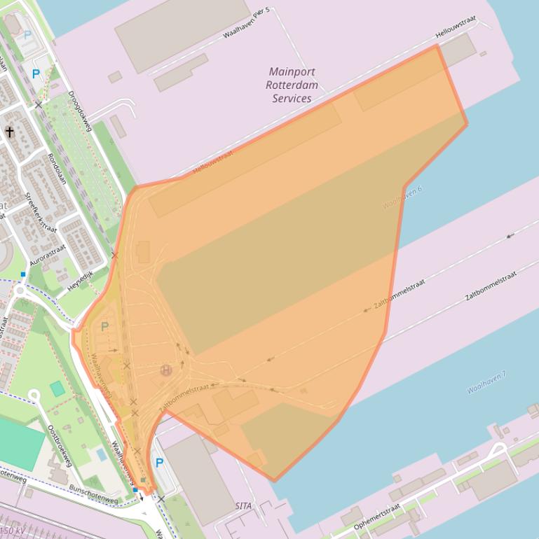 Kaart van postcodegebied 3089JK.