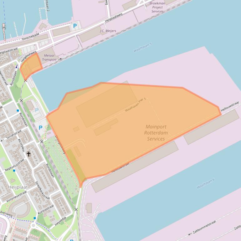 Kaart van postcodegebied 3089JL.