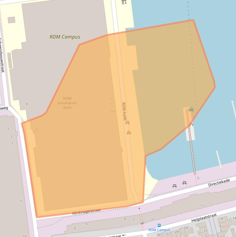 Kaart van postcodegebied 3089JR.