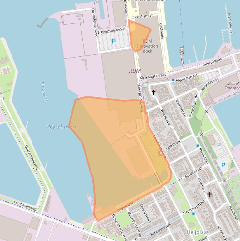 Kaart van postcodegebied 3089JW.