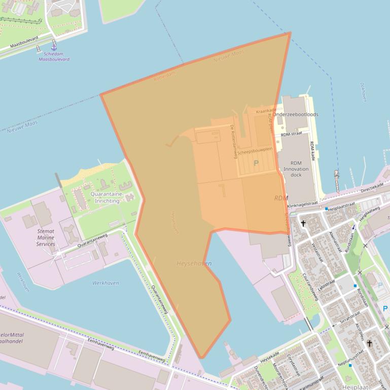 Kaart van postcodegebied 3089JX.