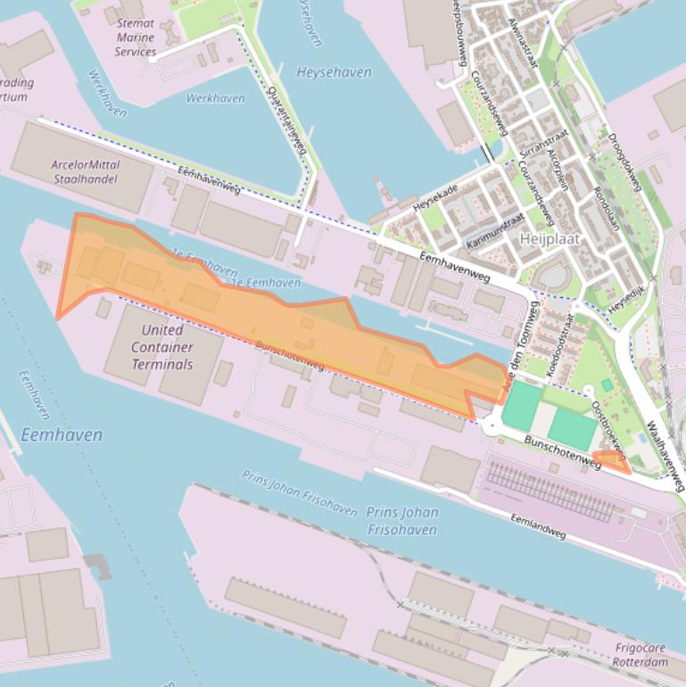 Kaart van postcodegebied 3089KB.