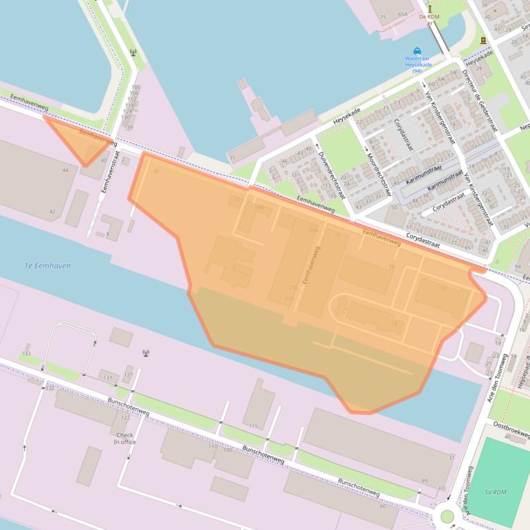 Kaart van postcodegebied 3089KG.
