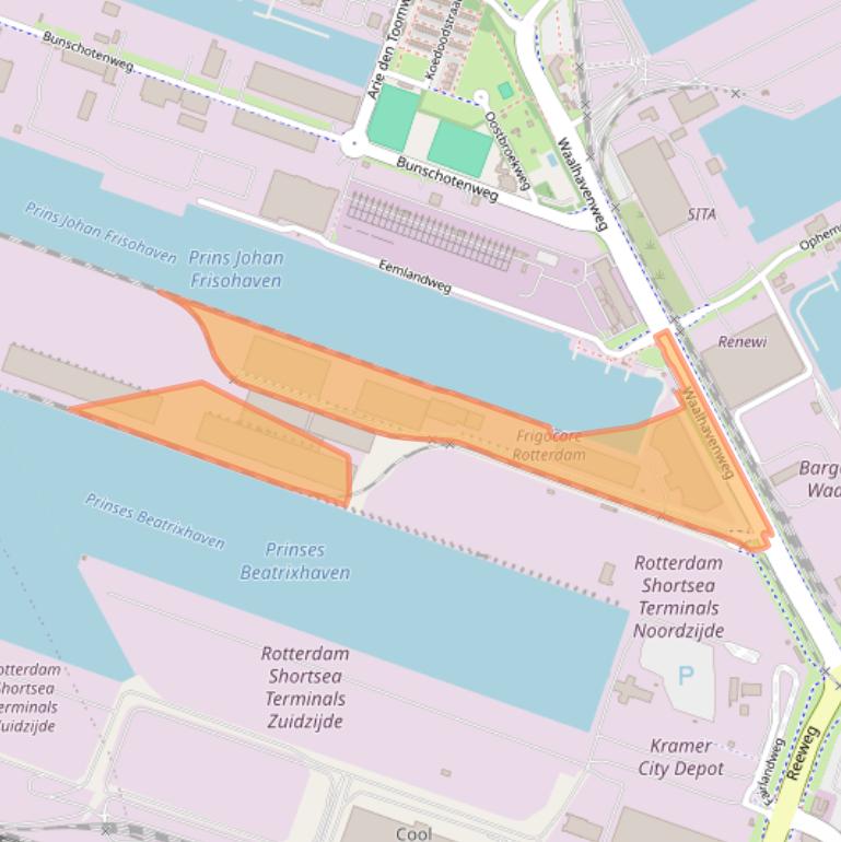 Kaart van postcodegebied 3089KK.