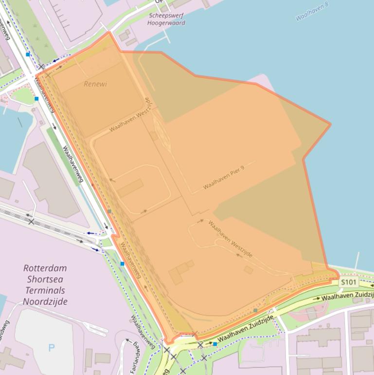 Kaart van postcodegebied 3089KR.