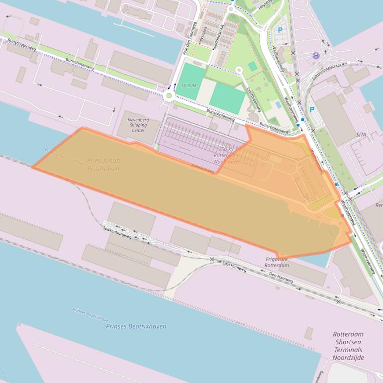 Kaart van postcodegebied 3089KS.