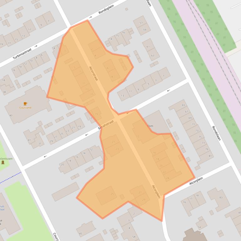 Kaart van postcodegebied 3089PB.