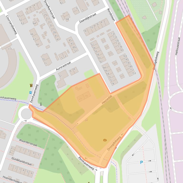 Kaart van postcodegebied 3089PH.