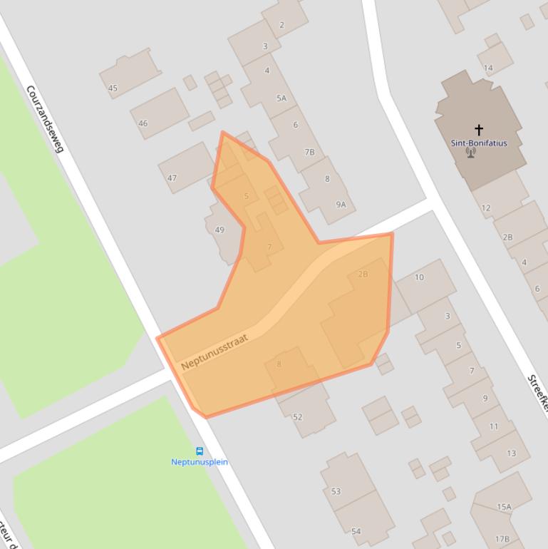 Kaart van postcodegebied 3089PK.