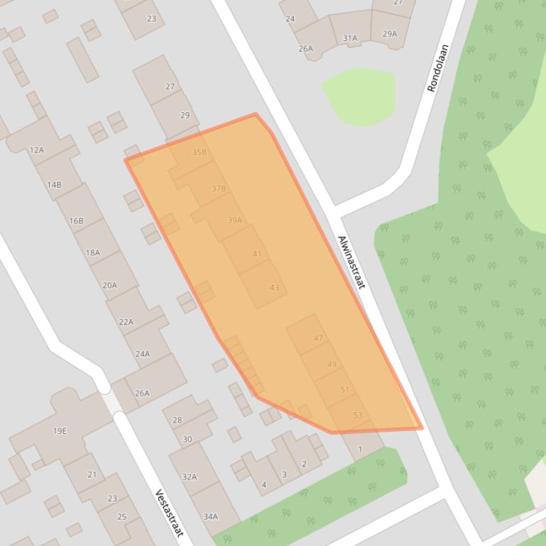 Kaart van postcodegebied 3089PM.