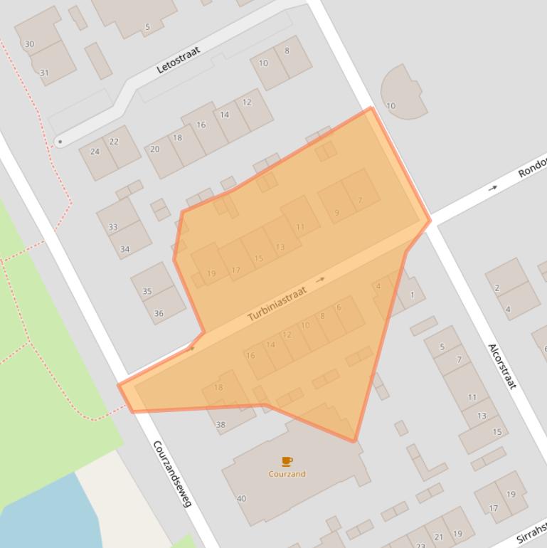 Kaart van postcodegebied 3089RJ.