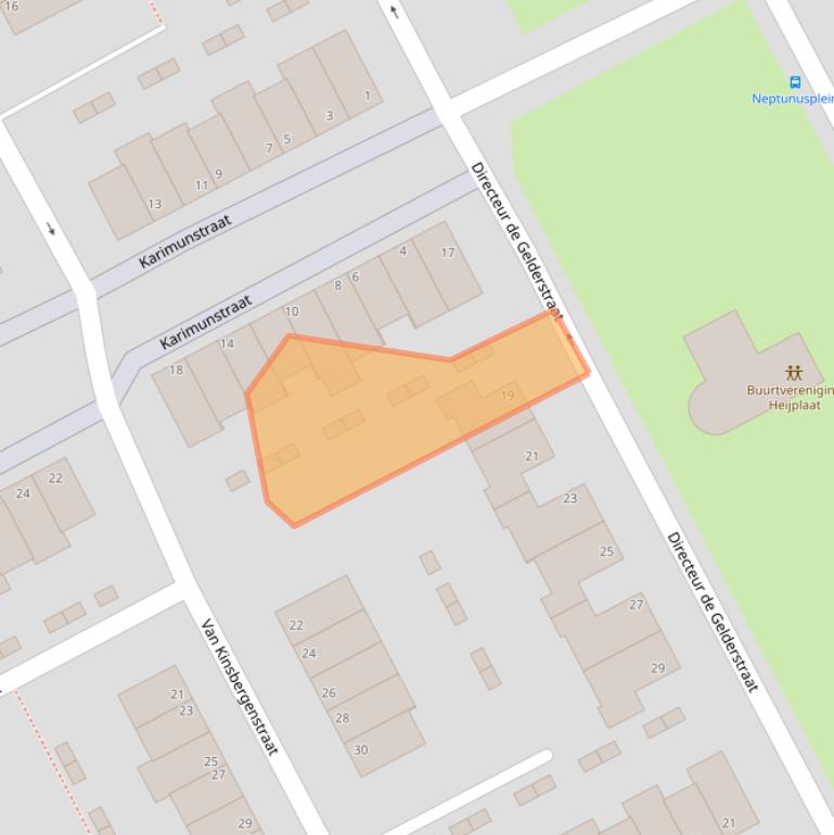 Kaart van postcodegebied 3089SE.