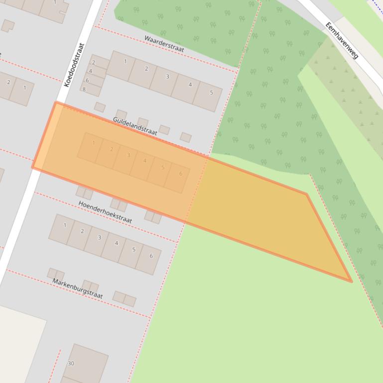 Kaart van postcodegebied 3089TL.