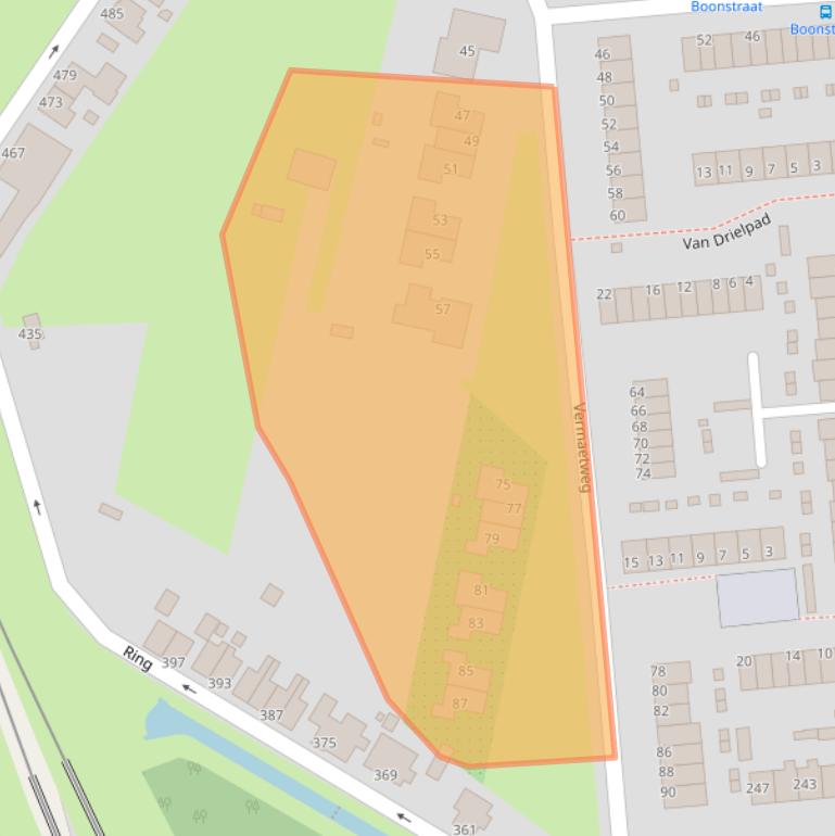 Kaart van postcodegebied 3095BP.