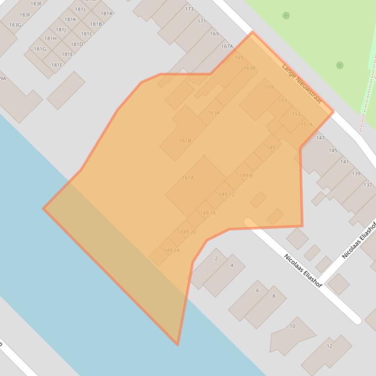 Kaart van postcodegebied 3111AH.