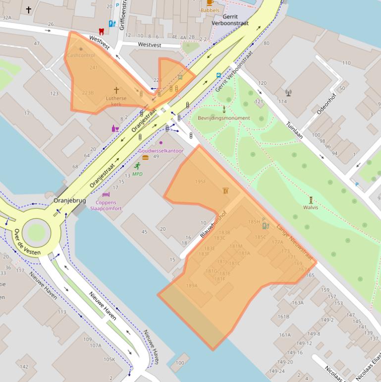 Kaart van postcodegebied 3111AJ.