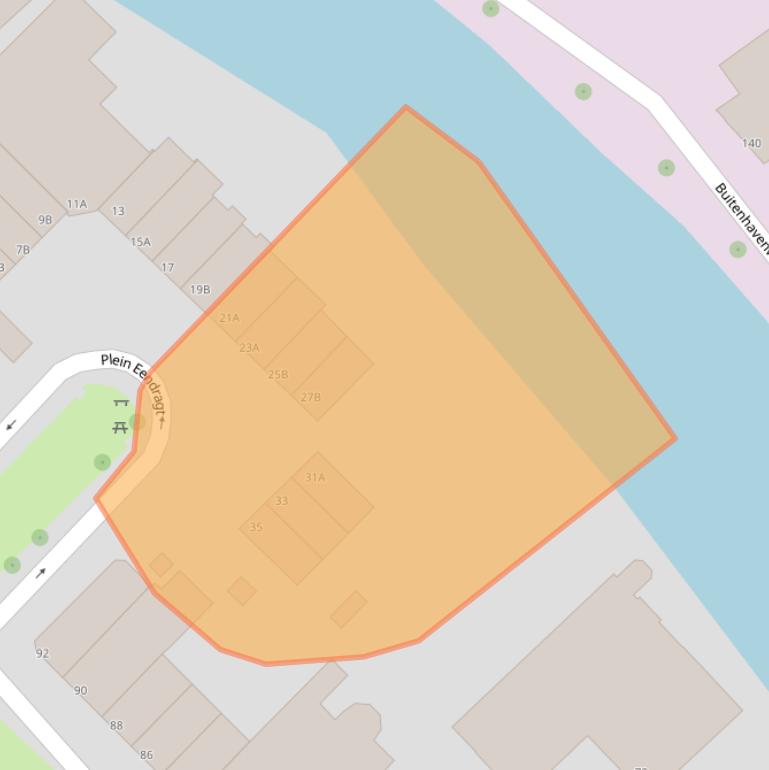 Kaart van postcodegebied 3111AS.