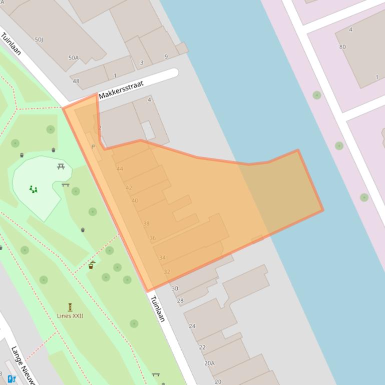 Kaart van postcodegebied 3111AV.