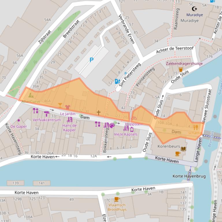 Kaart van postcodegebied 3111BD.