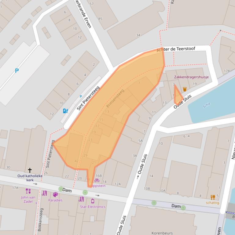 Kaart van postcodegebied 3111BM.