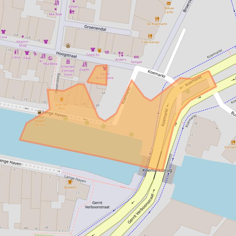 Kaart van postcodegebied 3111CE.