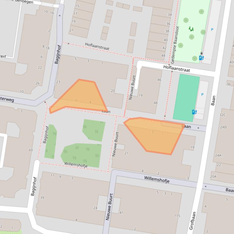 Kaart van postcodegebied 3111JL.