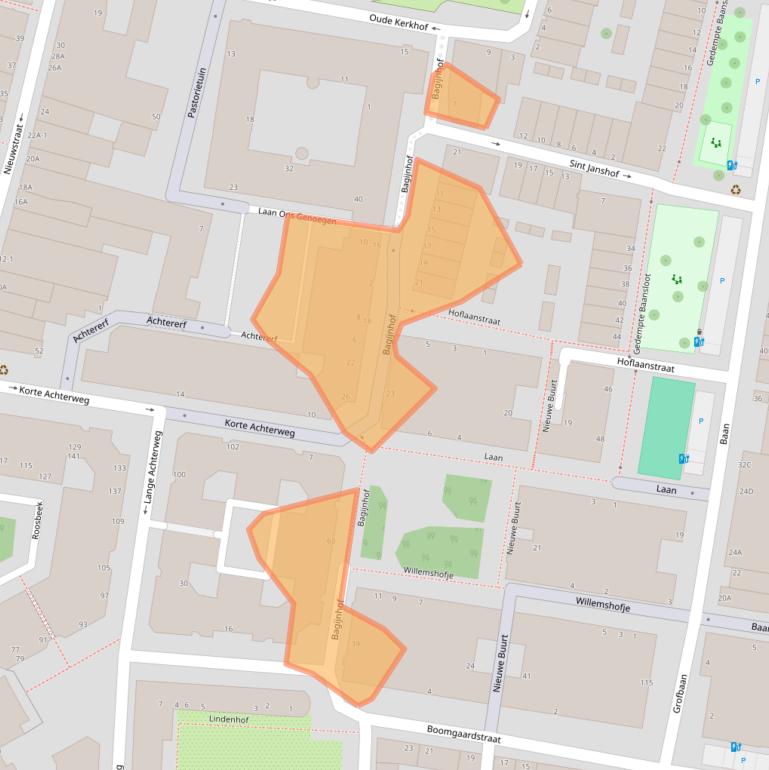 Kaart van postcodegebied 3111KA.