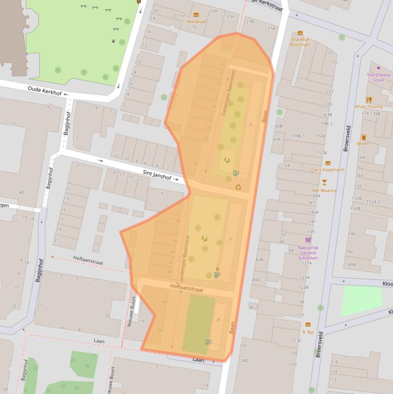 Kaart van postcodegebied 3111KB.