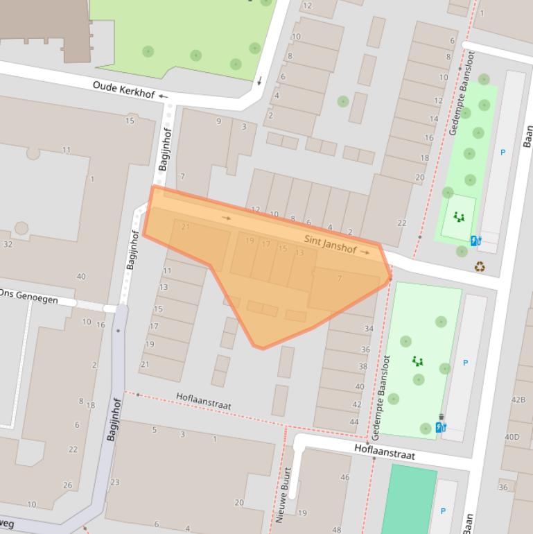 Kaart van postcodegebied 3111KC.