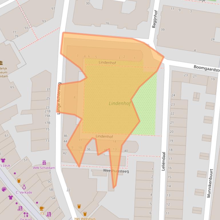 Kaart van postcodegebied 3111KP.