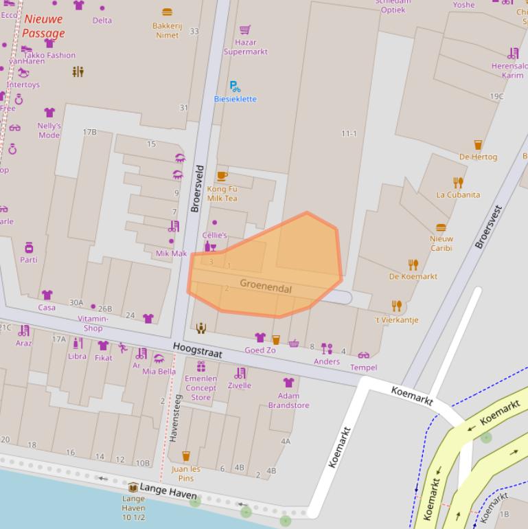 Kaart van postcodegebied 3111LM.