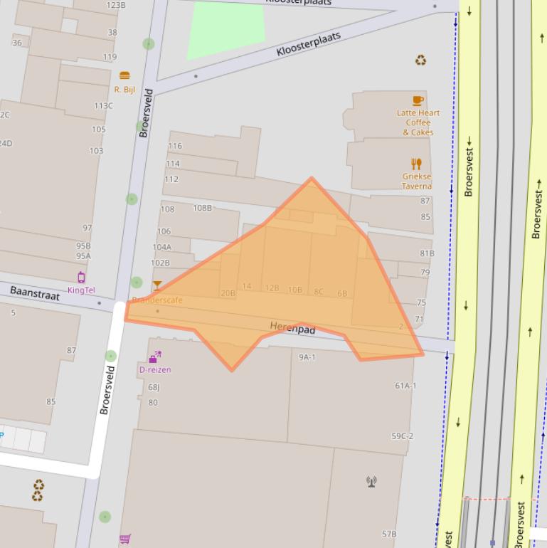 Kaart van postcodegebied 3111LP.