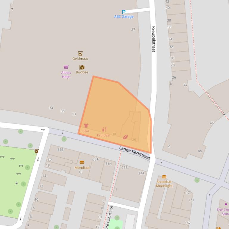 Kaart van postcodegebied 3111NP.