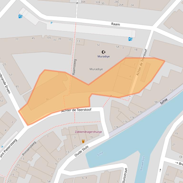 Kaart van postcodegebied 3111PV.