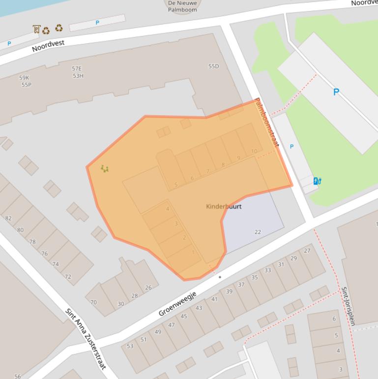 Kaart van postcodegebied 3111PW.