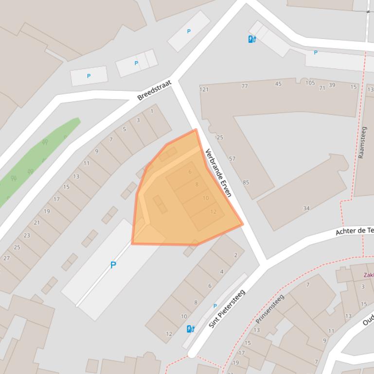 Kaart van postcodegebied 3111PZ.