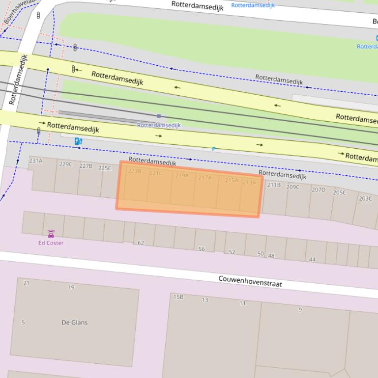 Kaart van postcodegebied 3112AH.