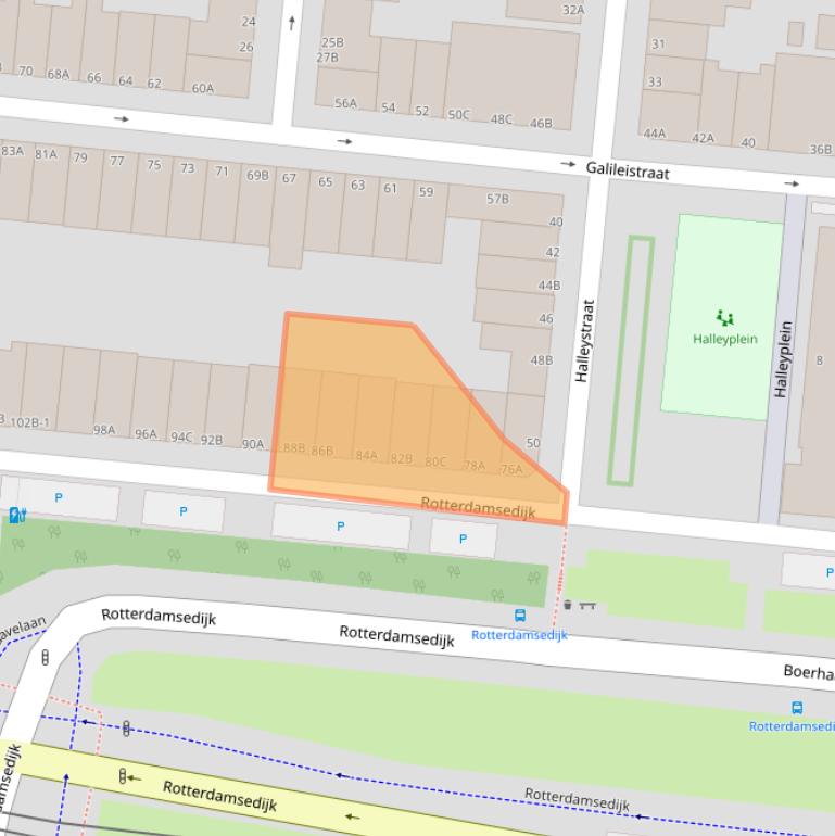 Kaart van postcodegebied 3112BG.