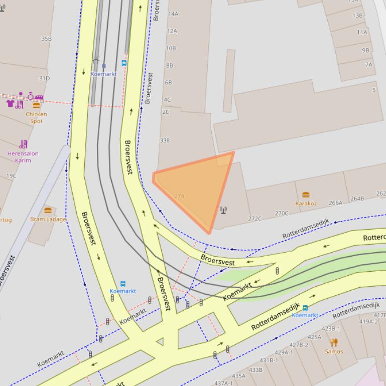 Kaart van postcodegebied 3112BT.