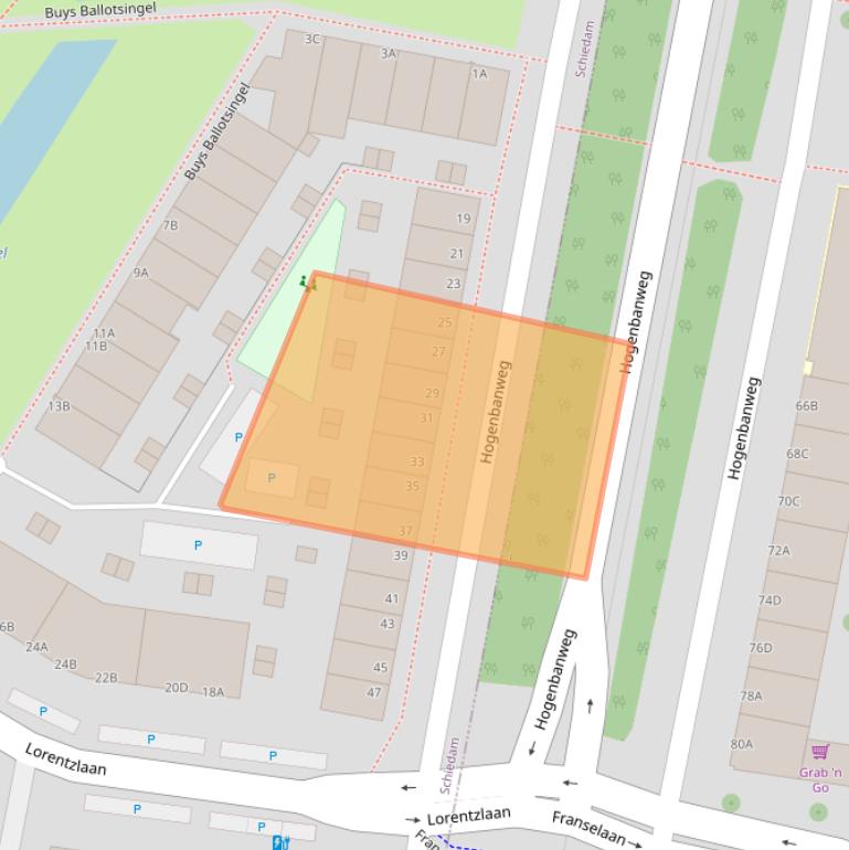 Kaart van postcodegebied 3112CC.