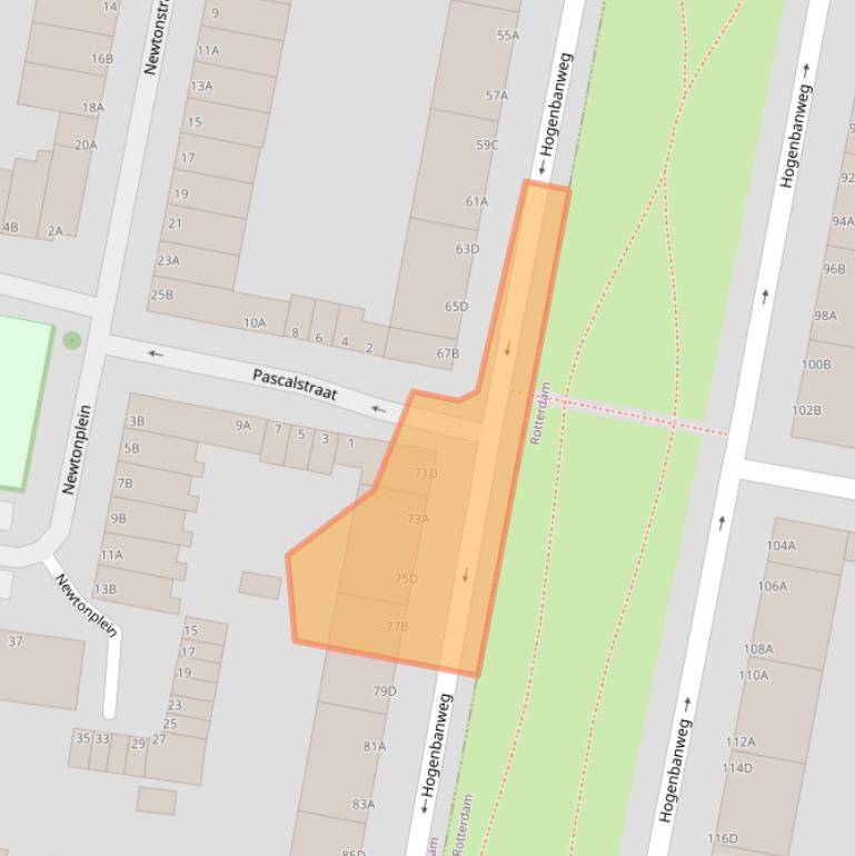 Kaart van postcodegebied 3112CH.