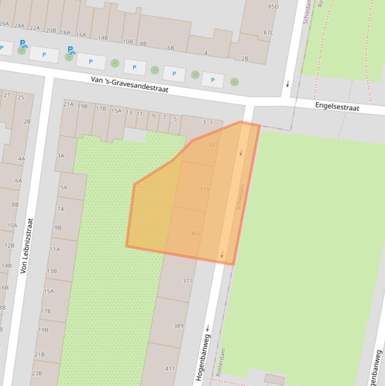 Kaart van postcodegebied 3112CK.